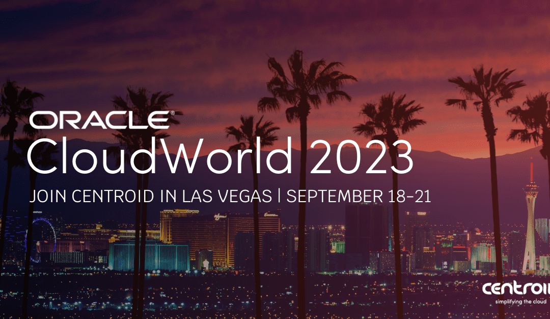 Oracle CloudWorld, September 18-21, 2023
