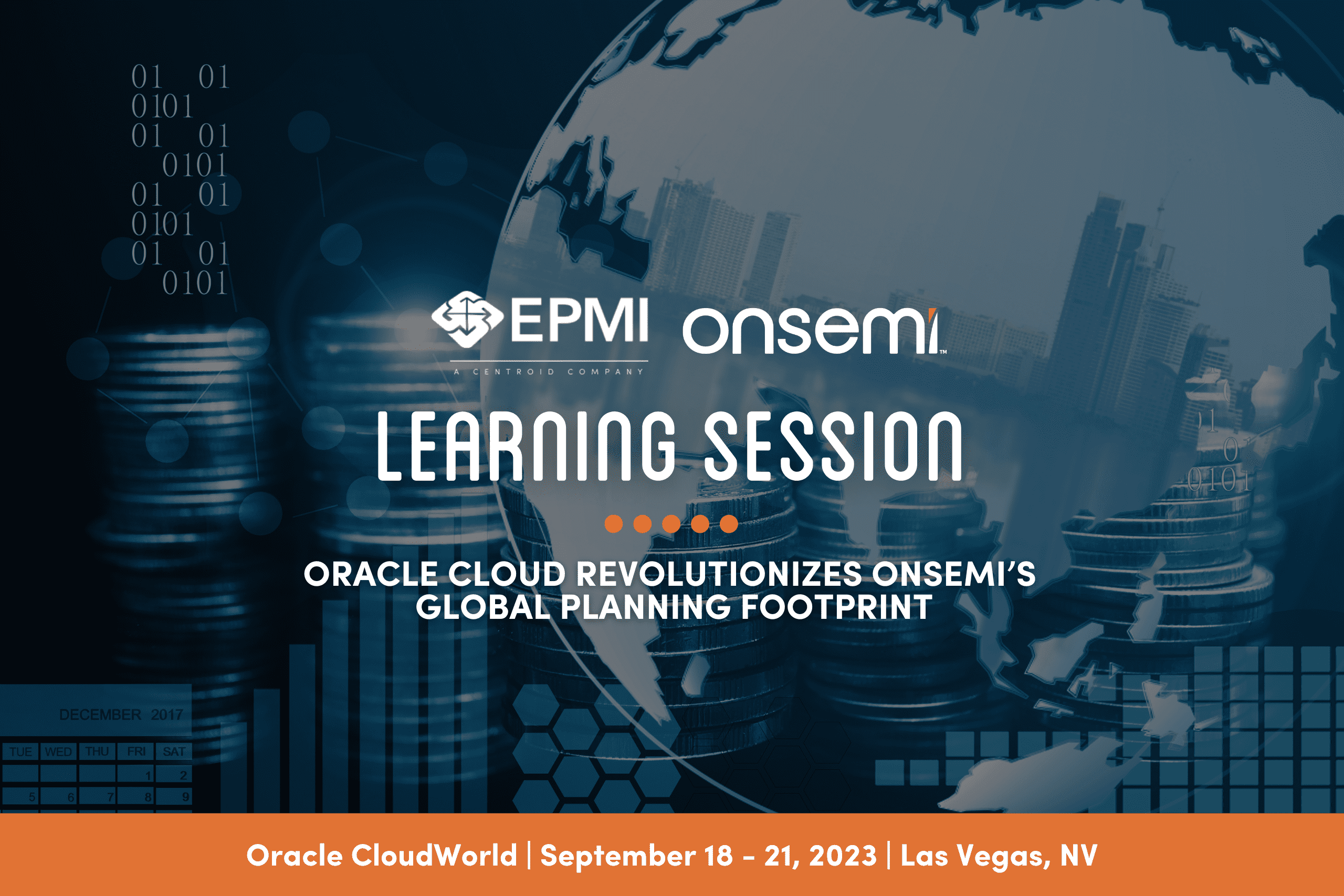 Events & Webinars 18 EPMI Learning Session_onsemi_Oracle CloudWorld 2023