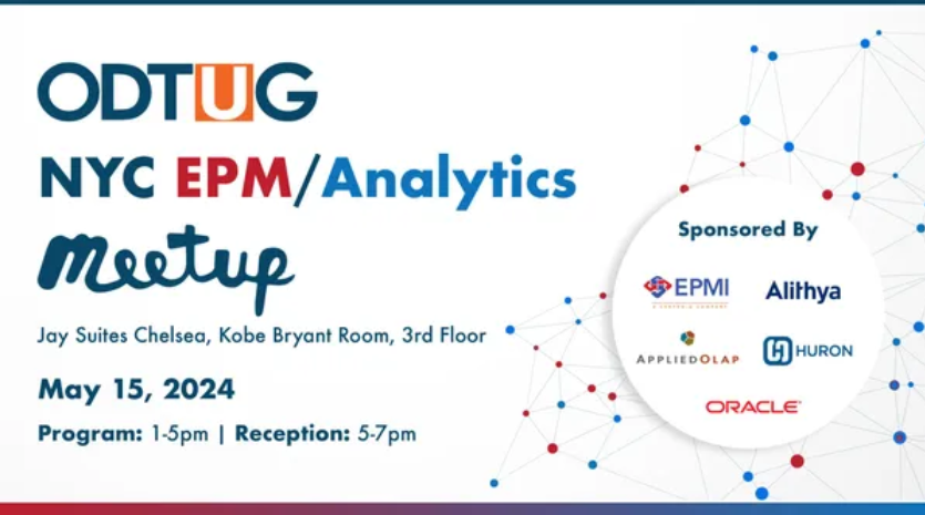 ODTUG NYC EPM/Analytics Meetup | May 15, 2024