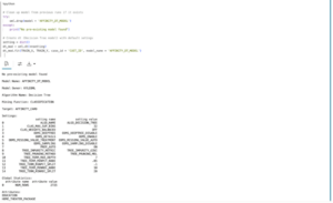 Machine Learning for Customer Engagement: OML Classification Tutorial 4 Training the model 1